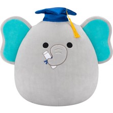 1001 Orijinal 30 cm Lemus Mezuniyet Şapkalı Gri Fil - Resmi Jazwares Peluş (Orta Boy)