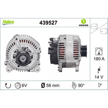 Valeo Alternator 12V 180A Vw Touareg (Cata-Bks) Audi A6 (Asb-Bsg-Bpp-Cdyb) / Q7 (Casb-Bug-Casa)