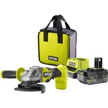 Ryobi Ryobı RAG18X-1C40S Akülü Avuç Taşlama Makinesi One+ Kömürsüz 18V Li-Ion 4 Ah