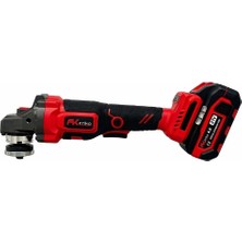Friko Frıko Şarjlı Avuç Taşlama Makinesi Çift Akülü 21V 4 Ah 125 mm