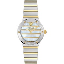 Versace Greca Logo Pearl 28 mm Quartz Saat VRSCVE0S00325