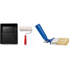 Truetone Boyacı Seti - 20CM Rulo + No:3 Robot Fırça + Boya Küveti