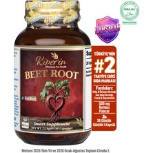 Kiperin Beet Root | Kırmızı Pancar | Nitrik Oksit & Kan Basıncı Desteği | Kalp | Antioksidan | 30 Kapsül
