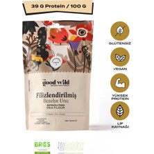 The Good Wild Filizlendirilmiş Bezelye Unu | Glutensiz Un | Vegan | Yüksek Lif | Glutensiz Ürün | 300 Gr