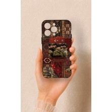 Vip Case iPhone 13 Pro Max Uyumlu Bozkurt ve Atatürk Desenli Silikon Kılıf