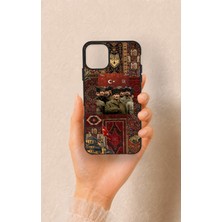 Vip Case iPhone 11 Pro Max Uyumlu Bozkurt ve Atatürk Desenli Silikon Kılıf