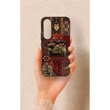 Vip Case Vivo V70 Fe 5g Uyumlu Bozkurt ve Atatürk Desenli Silikon Kılıf