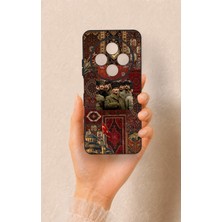 Vip Case Redmi 14C Uyumlu Bozkurt ve Atatürk Desenli Silikon Kılıf