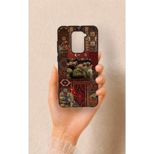Vip Case Redmi Note 9 Uyumlu Bozkurt ve Atatürk Desenli Silikon Kılıf