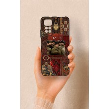 Vip Case Redmi Note 11S Uyumlu Bozkurt ve Atatürk Desenli Silikon Kılıf