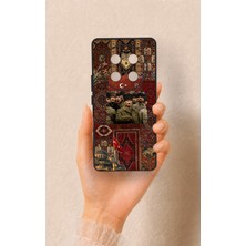 Vip Case Honor Magic 7 Lite 5g Uyumlu Bozkurt ve Atatürk Desenli Silikon Kılıf