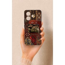 Vip Case Vivo V60 Lite Uyumlu Bozkurt ve Atatürk Desenli Silikon Kılıf