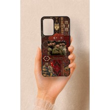 Vip Case Oppo A16 Uyumlu Bozkurt ve Atatürk Desenli Silikon Kılıf