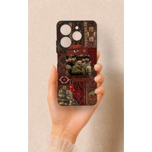 Vip Case Tecno Spark 10 Pro Uyumlu Bozkurt ve Atatürk Desenli Silikon Kılıf