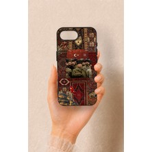 Vip Case iPhone 16E Uyumlu Bozkurt ve Atatürk Desenli Silikon Kılıf