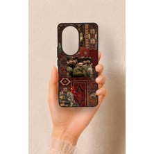 Vip Case Honor 200 Pro 5g Uyumlu Bozkurt ve Atatürk Desenli Silikon Kılıf