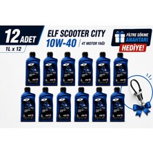 Elf Scooter 4 City 10W-40 12X1L Motosiklet Motor Yağı Scooter Motorları Için Özel Formül