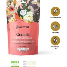 The Good Wild Çilekli Çikolatalı Granola | Glutensiz Vegan Atıştırmalık | Kurutulmuş Çilek | Yüksek Lif | 300 Gr