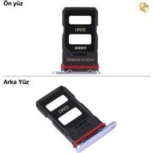 Arsking Xiaomi Mi 11 Pro Uyumlu Sim Iç Yuvası Çiftli Mor Sim Kart Tepsisi Sim Kızağı Sim Çekmecesi Sim Tray