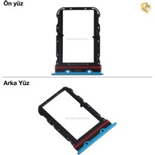 Arsking Xiaomi Mi Note 10 Lite Uyumlu Sim Iç Yuvası Çiftli Mavi Sim Kart Tepsisi Sim Kızağı Sim Çekmecesi