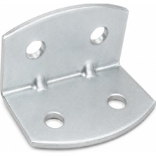 Badem10 (50 Adet) Oval Başlı L Demir Köşe Bağlantı Aparatı 40X25X25 mm Metal Mobilya Raf Dolap Ahşap Montaj