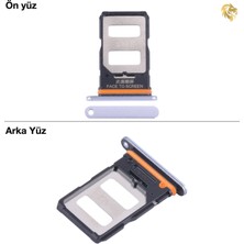 Arsking Xiaomi Mi 13 Pro Uyumlu Sim Iç Yuvası Çiftli Mor Sim Kart Tepsisi Sim Kızağı Sim Çekmecesi Sim Tray