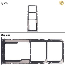Arsking Xiaomi Poco M3 Uyumlu Sim Iç Yuvası Çiftli Siyah Sim Kart Tepsisi Sim Kızağı Sim Çekmecesi Sim Tray