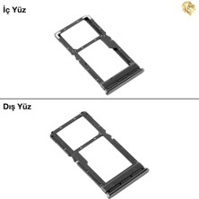 Arsking Xiaomi Poco X3 / X3 Pro Uyumlu Sim Iç Yuvası Çiftli Gri Sim Kart Tepsisi Sim Kızağı Sim Çekmecesi