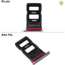 Arsking Xiaomi Mi 11 Pro Uyumlu Sim Iç Yuvası Çiftli Siyah Sim Kart Tepsisi Sim Kızağı Sim Çekmecesi