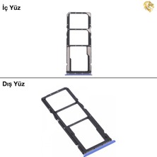Arsking Xiaomi Poco M3 Uyumlu Sim Iç Yuvası Çiftli Mavi Sim Kart Tepsisi Sim Kızağı Sim Çekmecesi Sim Tray