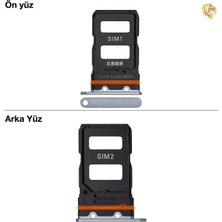 Arsking Xiaomi Mi 12 Uyumlu Sim Iç Yuvası Çiftli Mavi Sim Kart Tepsisi Sim Kızağı Sim Çekmecesi Sim Tray