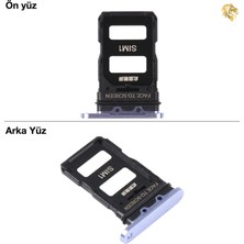 Arsking Xiaomi Mi 11 Uyumlu Sim Iç Yuvası Çiftli Mor Sim Kart Tepsisi Sim Kızağı Sim Çekmecesi Sim Tray