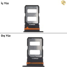 Arsking Xiaomi Poco X5 Pro Uyumlu Sim Iç Yuvası Çiftli Siyah Sim Kart Tepsisi Sim Kızağı Sim Çekmecesi