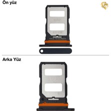 Arsking Xiaomi Mi 12 Lite Uyumlu Sim Iç Yuvası Çiftli Siyah Sim Kart Tepsisi Sim Kızağı Sim Çekmecesi
