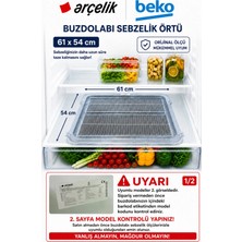 Öz Beyaz Eşya Beko B 9540 Nm - B 9543 Nes - B 8550 Sm Buzdolabı Sebzelik Örtüsü 61 x 54 Cm..