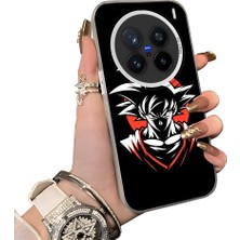 HONTINGA Vivo X200 Pro ile Uyumlu Kılıf Silikon Kenar Sert Arka Kamera Koruyucu Basitlik Anti Düşme Kamera Sevgili Çift Kılıf Anime Desen Couple Telefon Kılıfı K1-1804
