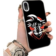 HONTINGA iPhone Xr ile Uyumlu Kılıf Silikon Kenar Sert Arka Kamera Koruyucu Basitlik Anti Düşme Kamera Sevgili Çift Kılıf Anime Desen Couple Telefon Kılıfı K1-1804