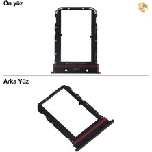Arsking Xiaomi Mi Note 10 Lite Uyumlu Sim Iç Yuvası Çiftli Siyah Sim Kart Tepsisi Sim Kızağı Sim Çekmecesi