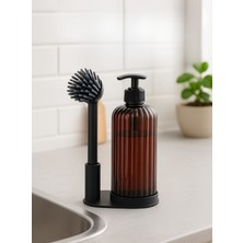 Nest Aura Nestaura Mutfak Banyo 2’li Temizlik Seti, Sıvı Sabunluk Deterjanlık 500ML + Silikon Uçlu Bulaşık Fırçası Seti