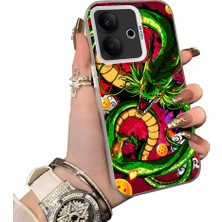 HONTINGA Vivo V60 Lite 5g ile Uyumlu Kılıf Silikon Kenar Sert Arka Kamera Koruyucu Basitlik Anti Düşme Kamera Sevgili Çift Kılıf Ejderha Desen Couple Telefon Kılıfı K1-1803