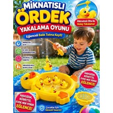Oyuncak Sahili Ördek Yakalama Oyunu 13 Parça Manyetik Olta Anne Bebek Ördek Su Havuzda Banyoda Eğitici Sevimli Tutmalı Ördekleri Yakala