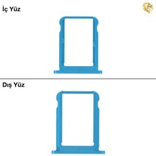 Arsking Xiaomi Mi A2 Uyumlu Sim Iç Yuvası Çiftli Mavi Sim Kart Tepsisi Sim Kızağı Sim Çekmecesi Sim Tray