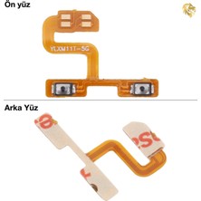 Arsking Xiaomi Mi 11T / 11T Pro Uyumlu Yan Ses Filmi Ses Tuşu Flexi Volume Filmi Ses Açma Kapama Tuş Bordu