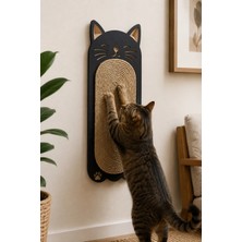 Miyavera Ahşap Jüt Kedi Tırmalama Tahtası 55*20 cm İç Mekan Kullanımı İçin Doğal Materyal