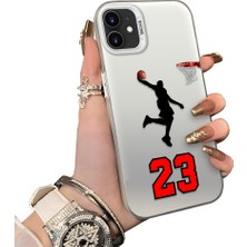 HONTINGA iPhone 12 Mini ile Uyumlu Kılıf Silikon Kenar Sert Arka Kamera Koruyucu Basitlik Anti Düşme Kamera Sevgili Çift Kılıf Jordan Desen Couple Telefon Kılıfı K1-1806