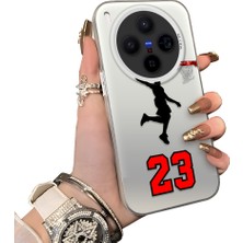 HONTINGA Vivo X300 ile Uyumlu Kılıf Silikon Kenar Sert Arka Kamera Koruyucu Basitlik Anti Düşme Kamera Sevgili Çift Kılıf Jordan Desen Couple Telefon Kılıfı K1-1806