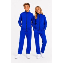 Trendhill Unisex Çocuk Şardonlu Dik Yaka Eşofman Takımı SAKS-311