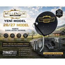 Technozi MD85 Delikli Çanak Anten Takımı 85CM Full Hd Yeni Nesil Rüzgar, Kar Etkilenmeyen Kırsal Kalın