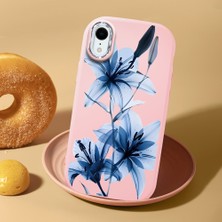 HONTINGA iPhone Xr ile Uyumlu Kılıf Kamera Korumalı Düşüme Önleyici Kamera Koruyucu Pembe Yumuşak Silikon Sevgili Çift Telefon Kılıfı Çiçekli Kılıf Desenli K4-0506