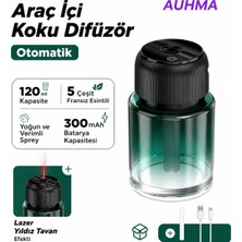 Auhma AF-10 Araç İçi Hava Nemlendirici Ve Koku Makinesi Ebony Esansı – 120ml Aromaterapi Difüzör Araç Kokusu